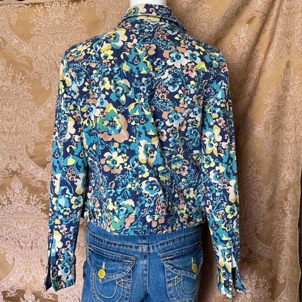 Floral jean jacket - Picture 2 of 4